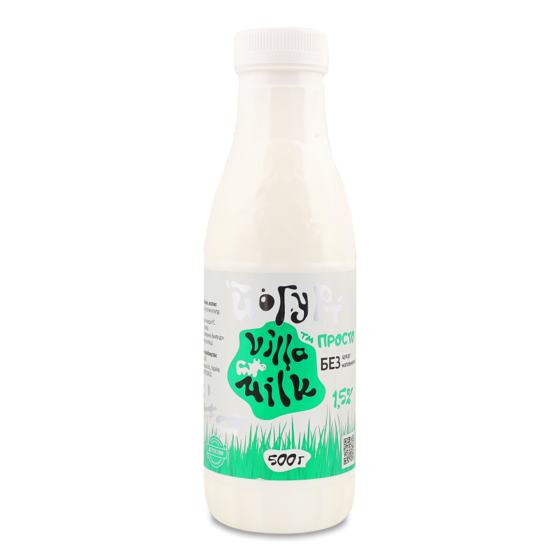 Йогурт питний Просто 1,5% 500г пет Villa Milk