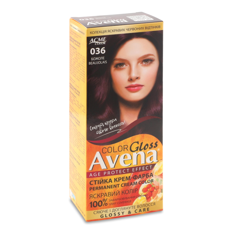 Крем-фарба д/волосся Color Gloss 036 божоле Avena