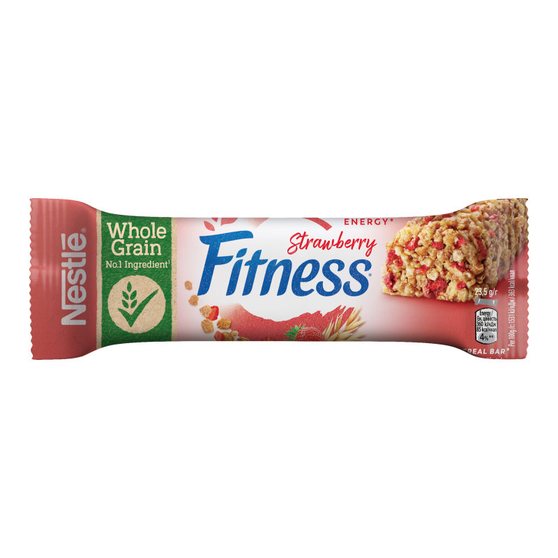 Батончик злаковый с клубникой Fitness м/у 23.5г Fitness(3387390320350 ...