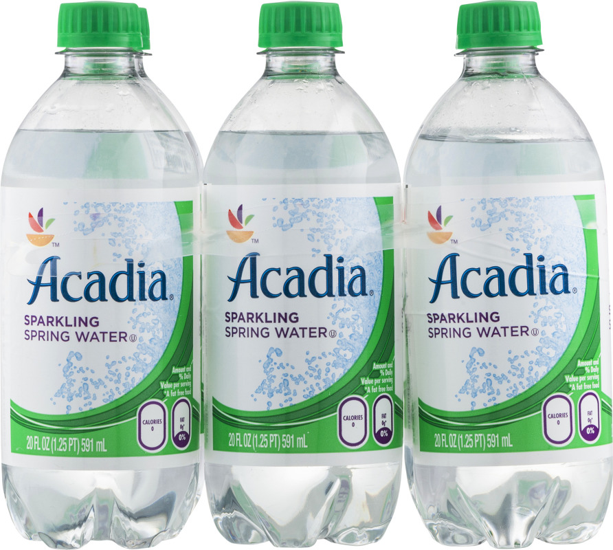 Acadia Sparkling Spring Water - 6 PK Acadia(688267001147): customers ...