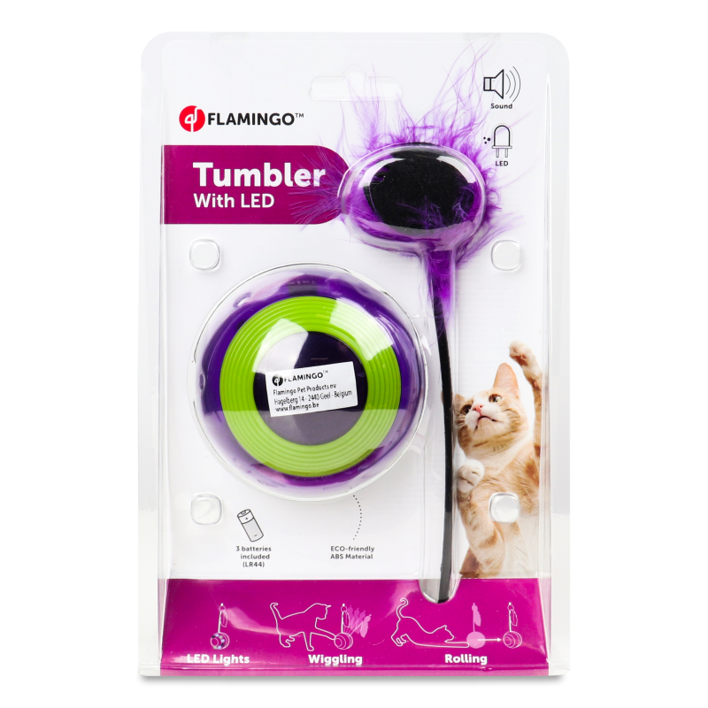Іграшка д/котів Тамблер електронна 23,5см Flamingo