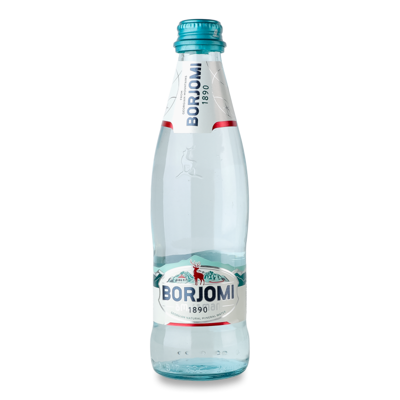 Вода мінеральна сильногазована 330мл скло Borjomi