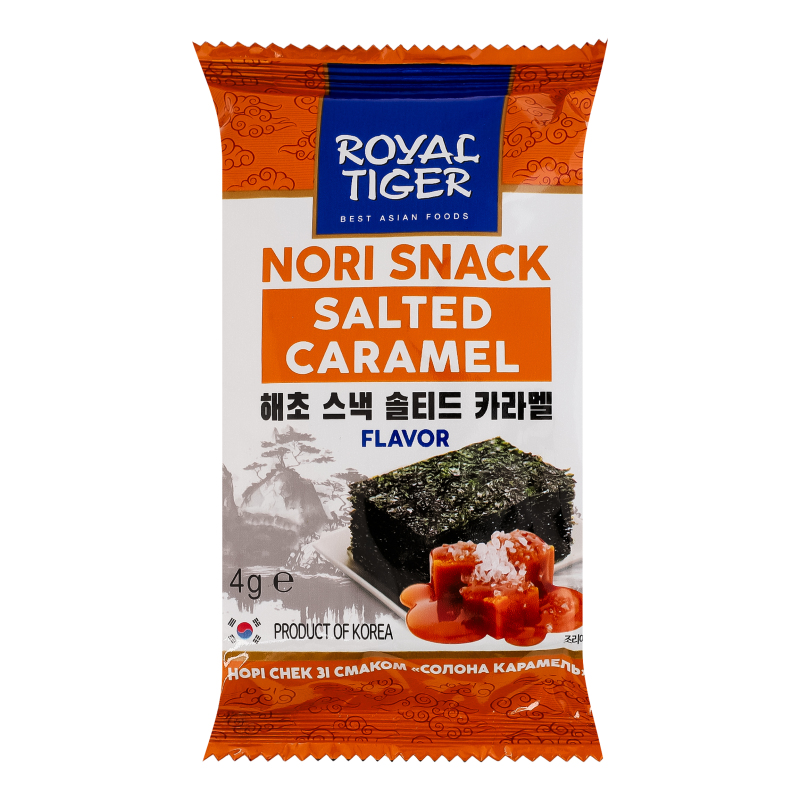 Норі снек зі смаком солона карамель Royal Tiger м/у