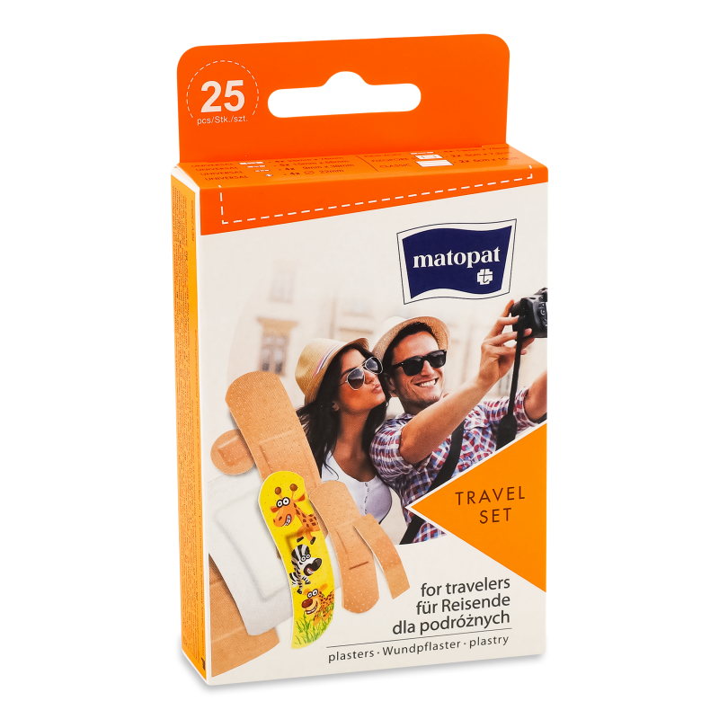 Пластир медичний Travel Set 25шт Matopat