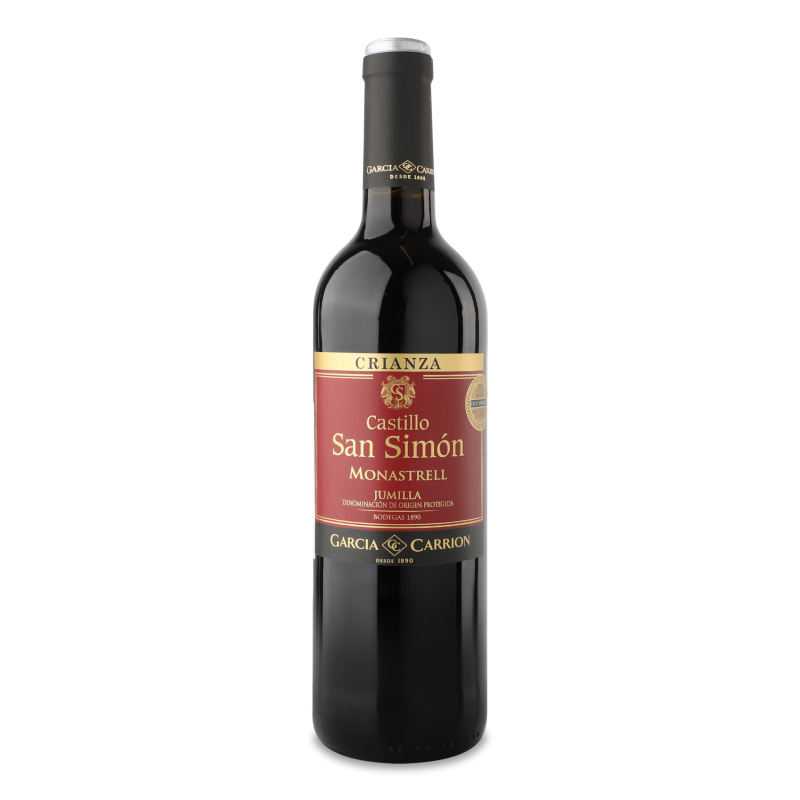 Вино Кріанца червоне сухе 13% 0,75л Кастілло Сан Сімон