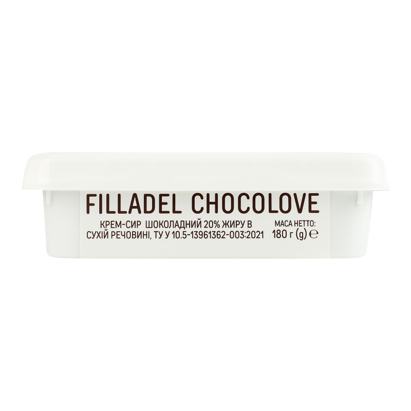 Крем-сыр 20% шоколадный Chocolove Filladel Біло п/у 180г Біло