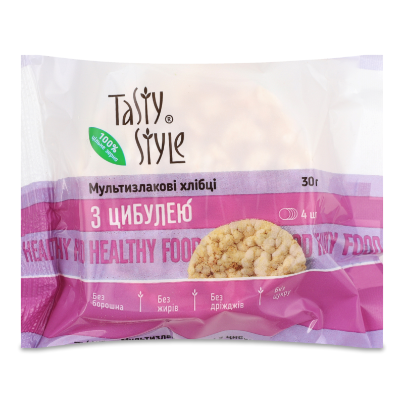 Хлібці Мультизлакові з цибулею 30г Тейсті Стайл