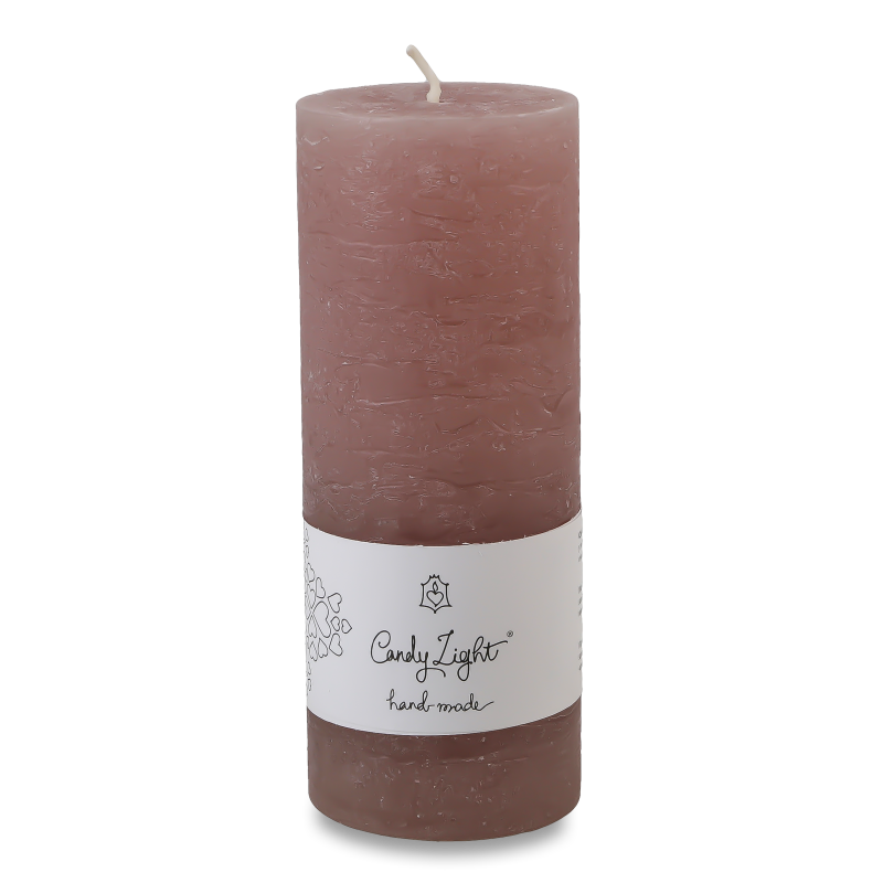 Свічка Циліндр сіро-коричнева С06*15/1-7.2 Candy Light