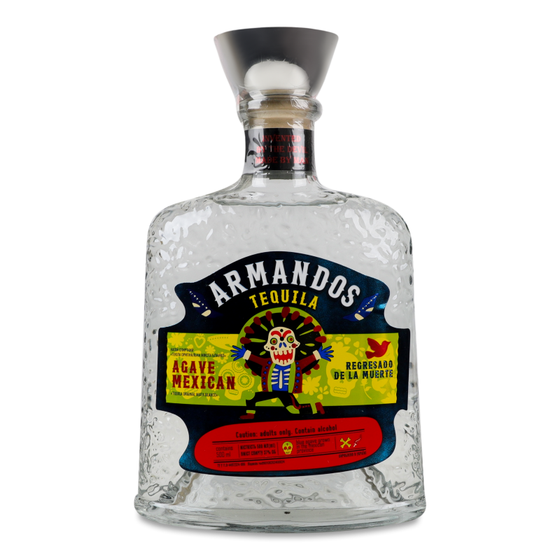 Напій спиртний Текіла Original Mixta Blanko 37% 0,5л Armandos