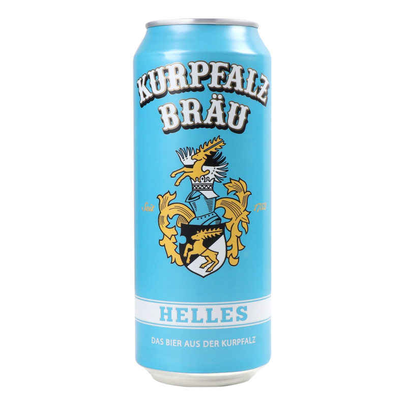 Пиво Kurpfalz Brau Helles світле з/б(4262425210006): купить в интернет ...