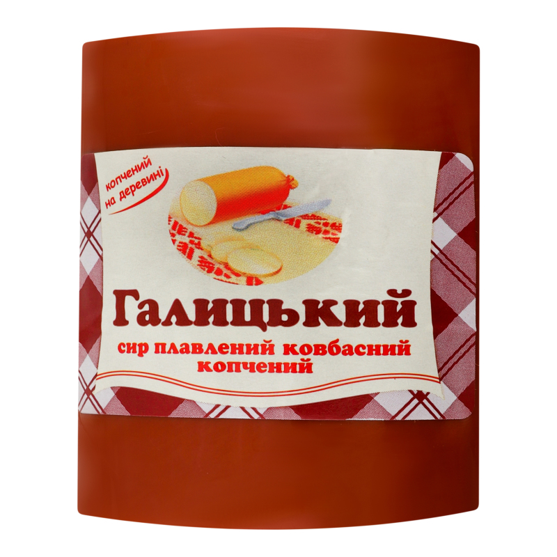 Сир плавлений 40% ковбасний копчений Галицький Старокостянтинівський молочний завод кг