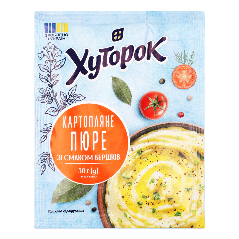 Пюре картопляне зі смаком вершків Хуторок м/у