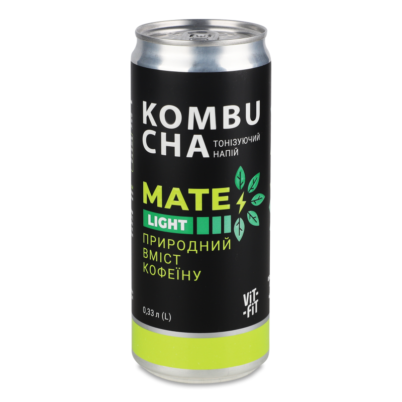 Напій бродіння Kombucha Mate Light 0,33л ж/б Vit-Fit
