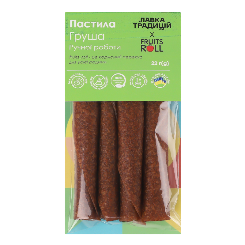 Пастила ручної роботи Груша Fruits roll к/у