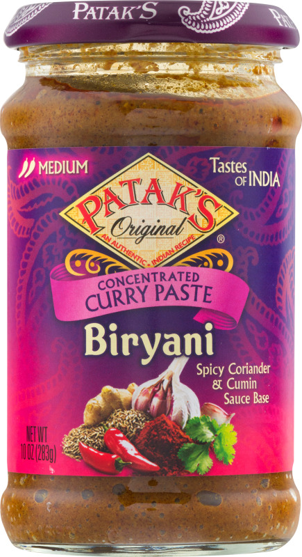 Patak's Original Concentrated Curry Paste Biryani Medium Patak's ...
