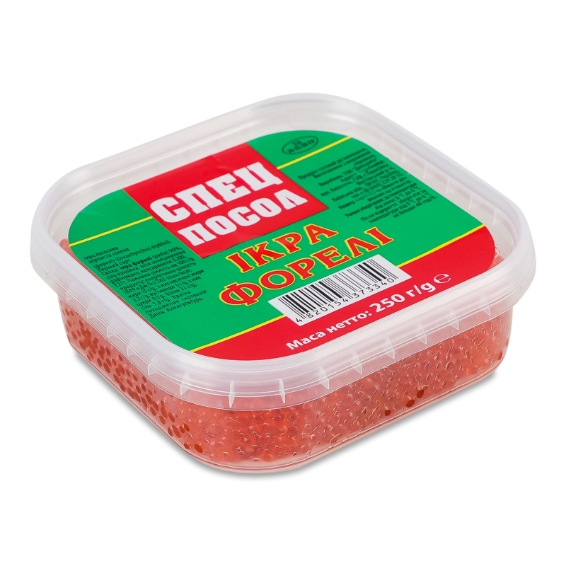 Ікра форелі зерниста 250г пл/банка Спец посол