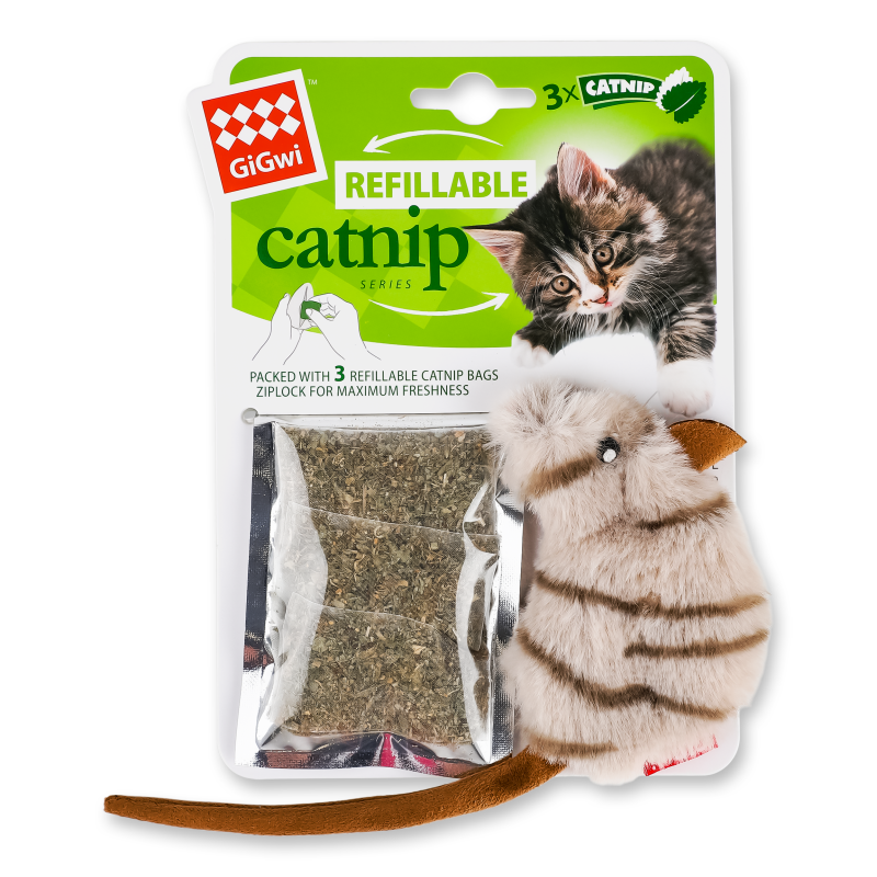 Іграшка д/котів Кетніп Мишка з котячої м”ятою 10см ГіГві