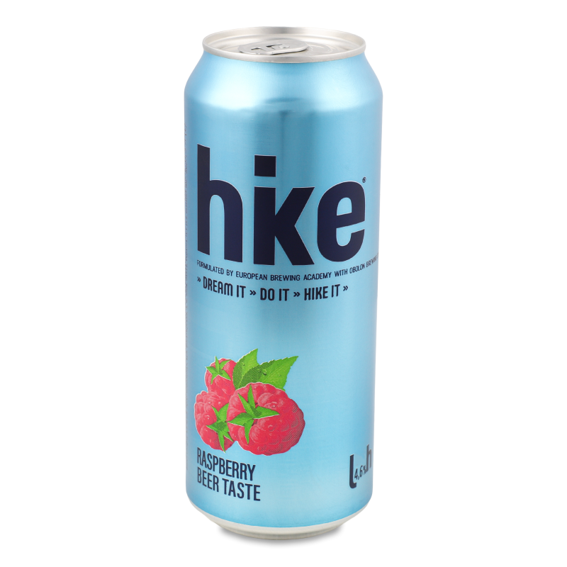 Пиво спеціальне Raspberry 4,6% 0,5л ж/б Hike