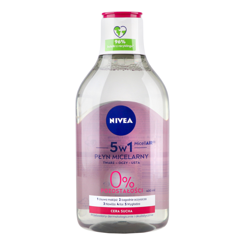 Вода міцелярна для сухої та чутливої шкіри 5в1 MicellAIR Nivea 400мл ...