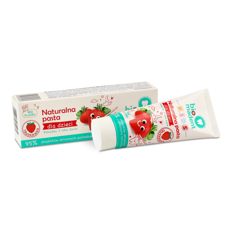 Паста зубна Кідс Полунична від 3років 75мл Біо Мадент