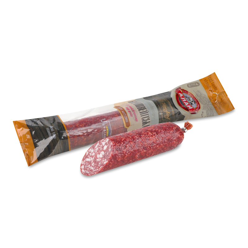 Ковбаса Брауншвейгська с/к в/г 330г газ/уп Алан