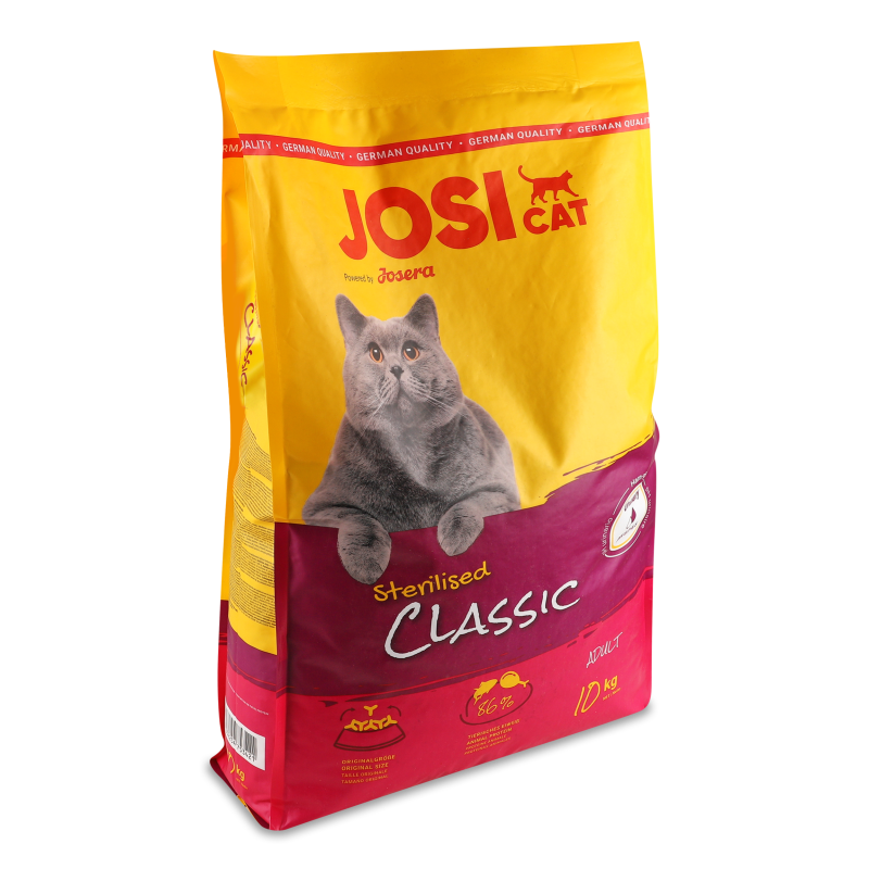 Корм д/дорослих котів ЙозіКет Стерелайзд Класік сухий 10кг Йозера