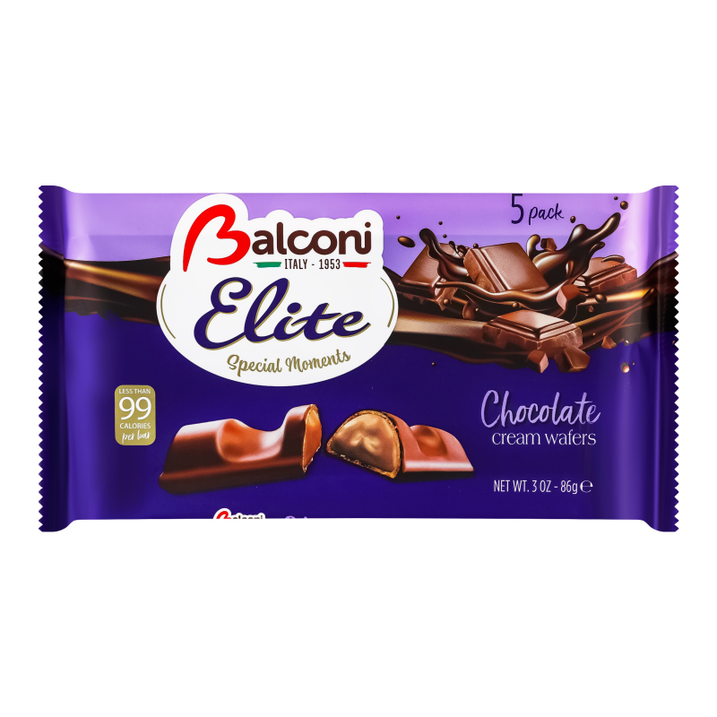Батончики вафельні з шоколадним кремом Elite Balconi м/у 5х