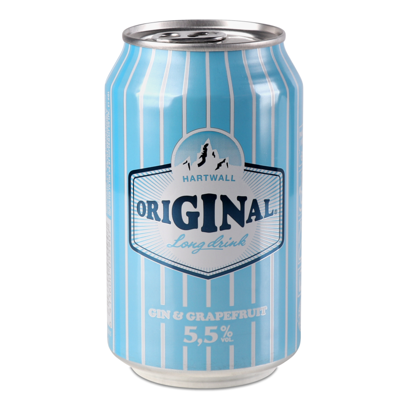 Коктейль слабоалкогольний Long Drink Gin&Grapefruit газований 5,5% 0,33л ж/б Original