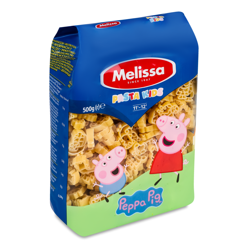 Вироби макаронні д/дітей Peppa Pig 500г Melissa