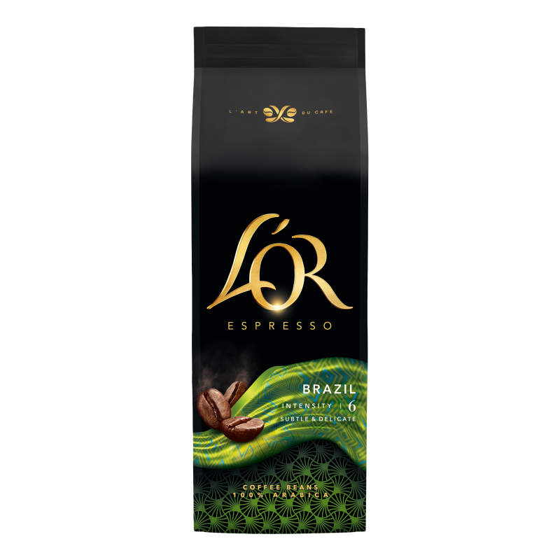 Кава в зернах натуральна смажена Brazil Espresso L'OR м/у