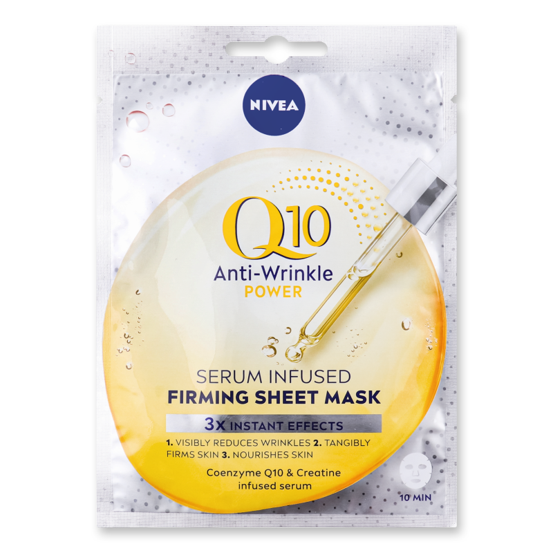 Маска-ліфтинг д/обличчя Power Q10 тканинна 28г Nivea