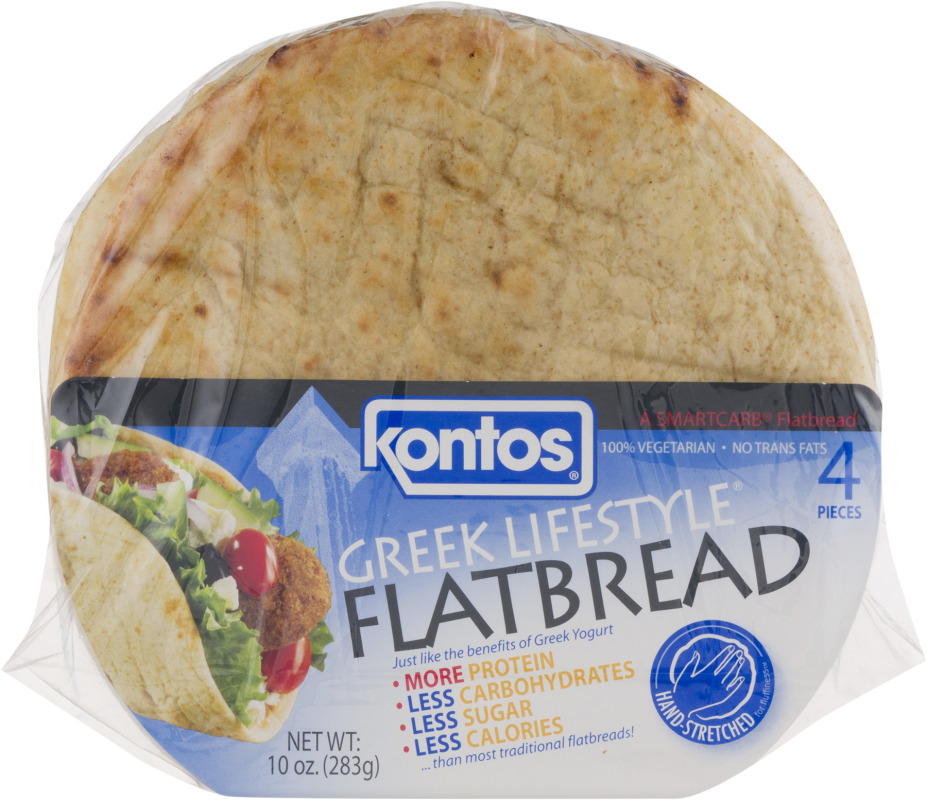 Kontos Greek Lifestyle Flatbread 4 CT Kontos(32394100318) customers