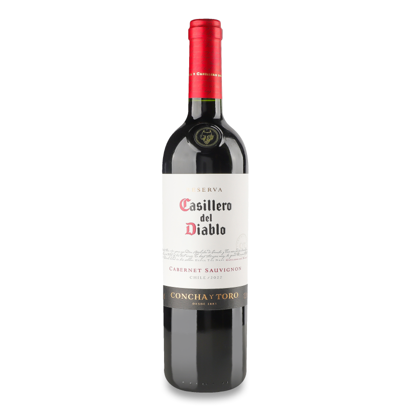 Вино Cabernet Sauvignon червоне сухе 13,5% 0,75л Casillero del Diablo