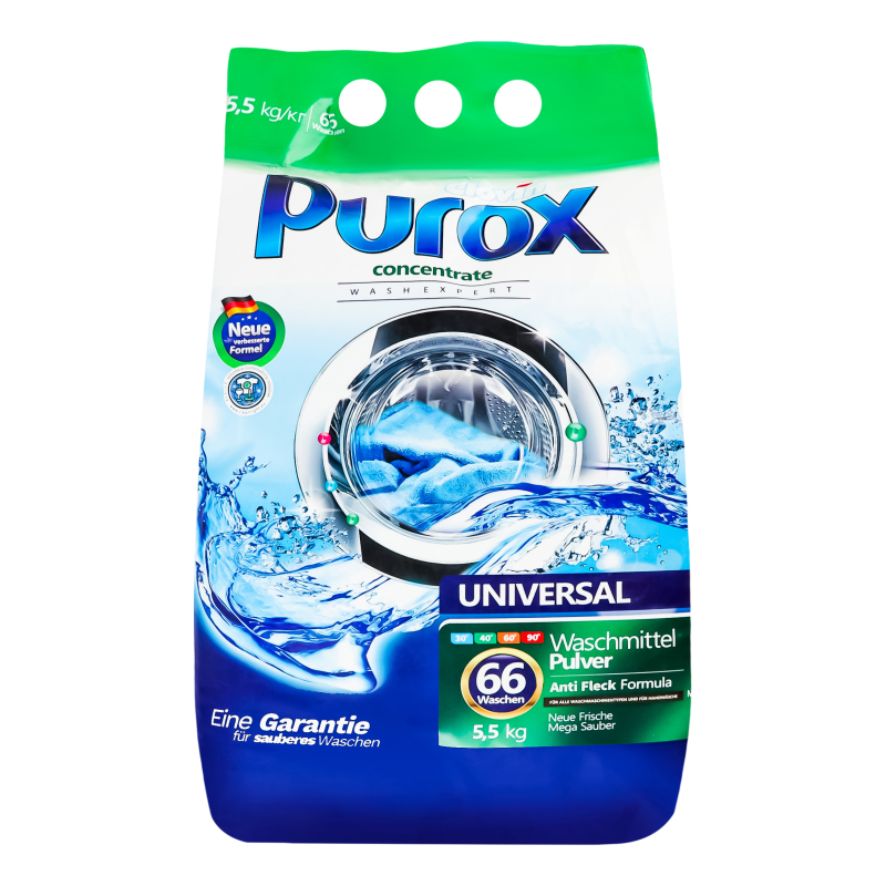Средство моющее порошкообразное Universal Purox 5.5кг Purox ...