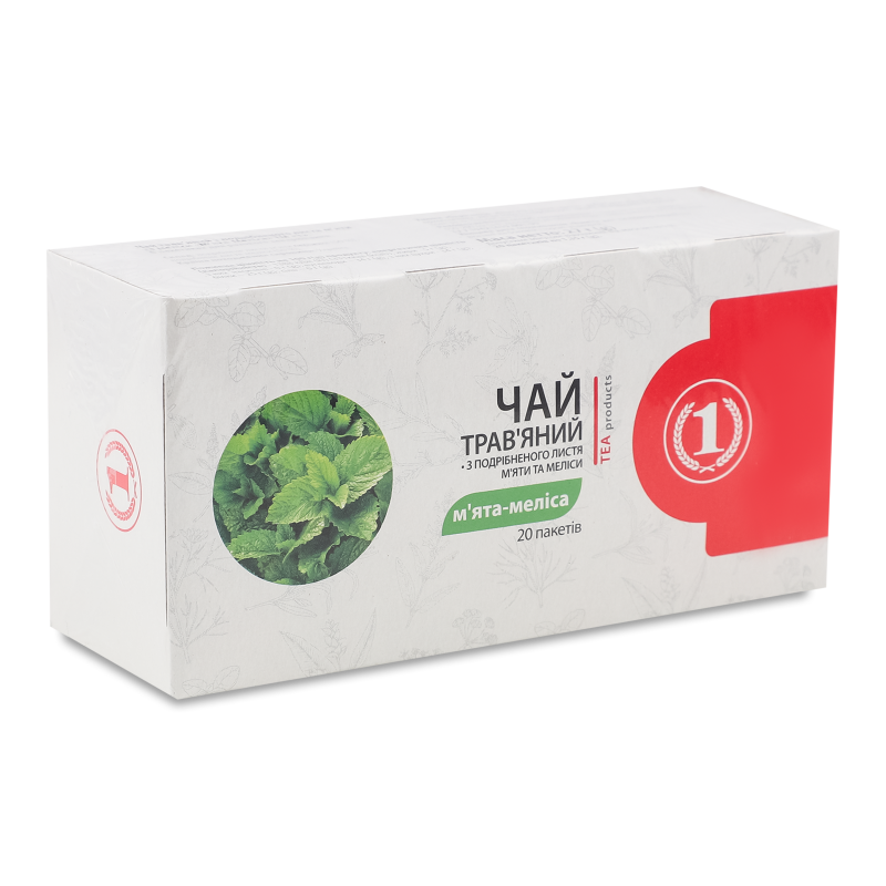 Чай трав’яний М’ята-Меліса 20*1,35г ТМ “1”