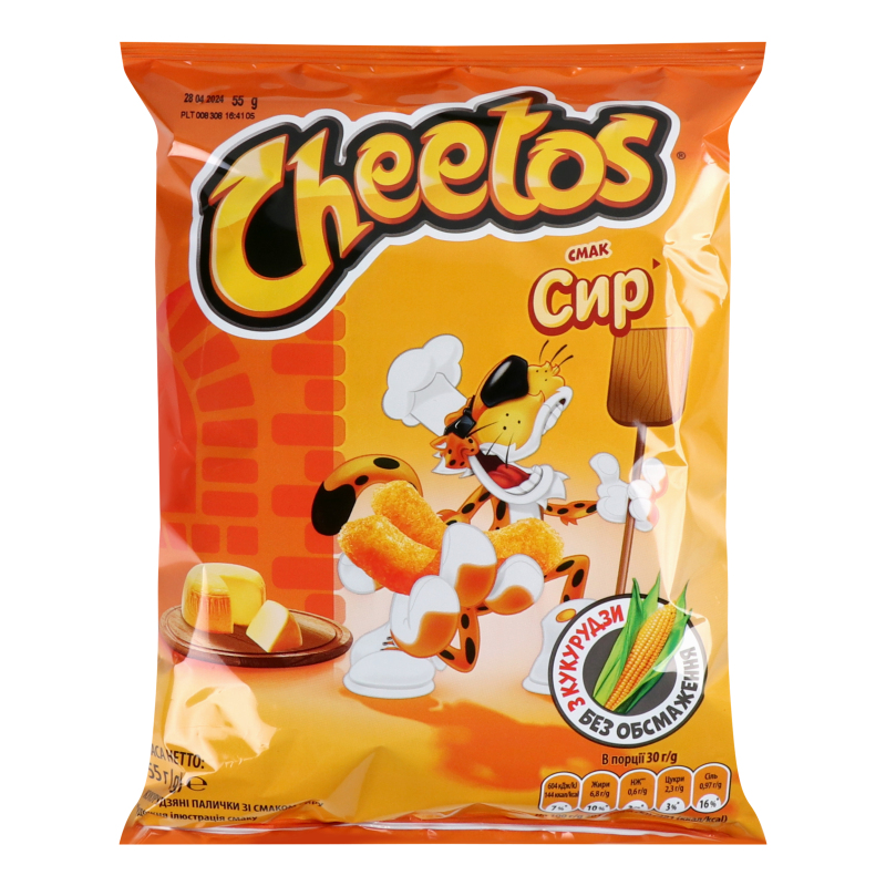 Палочки кукурузные со вкусом сыра Cheetos м/у 55г Cheetos(4823063121545 ...