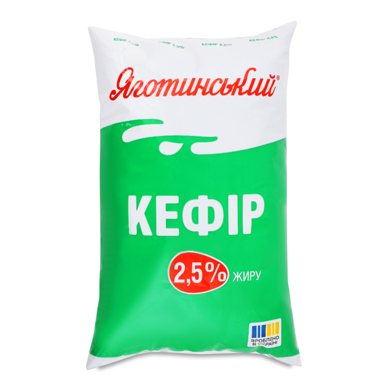 Кефір 2,5% 900г п/е Яготинський