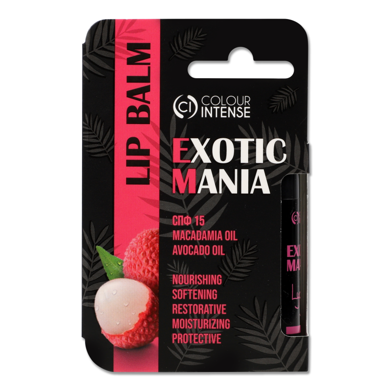 Бальзам д/губ Екзотік манія Сік лічі №04 5г Колор Інтенс