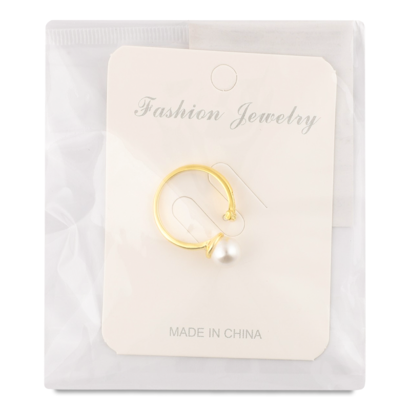 Каблучка з штучними перлами та камінцями FHF25618M20