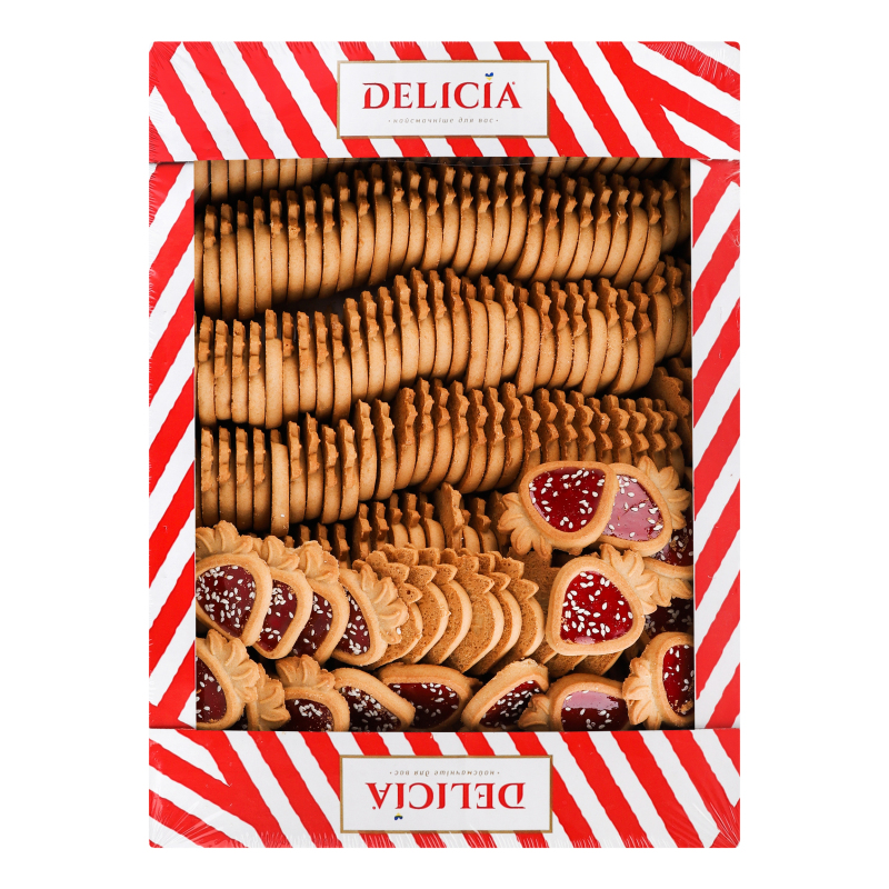 Печиво здобне Желейна ягідка Delicia кг