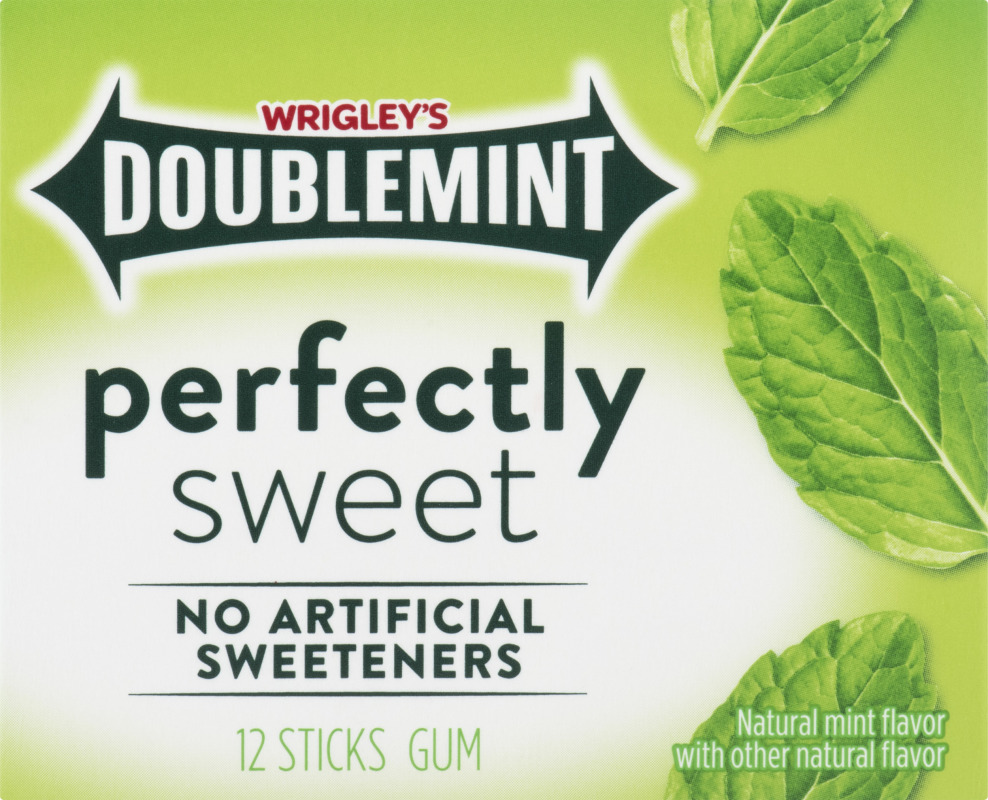 Wrigley's Doublemint Perfectly Sweet Gum 12 CT Doublemint(22000076953