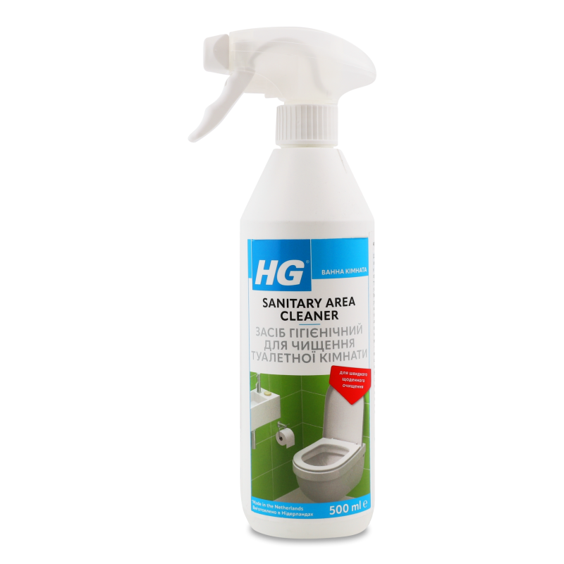 Засіб д/чищення туалетної кімнати 500мл з розпилювачем HG