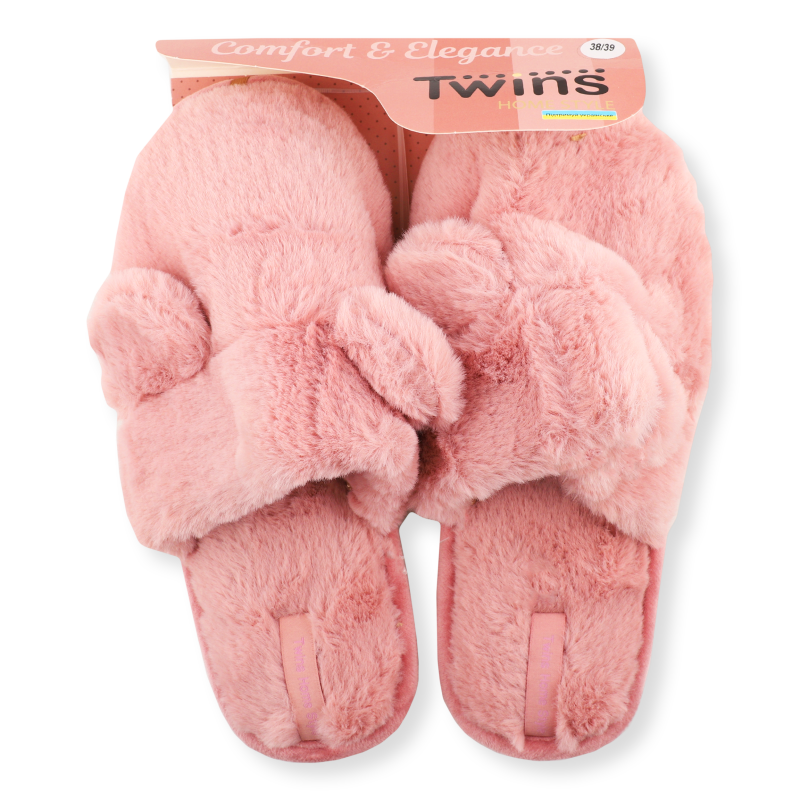 Взуття домашнє жіноче хутро з вушками р.36-40 Twins