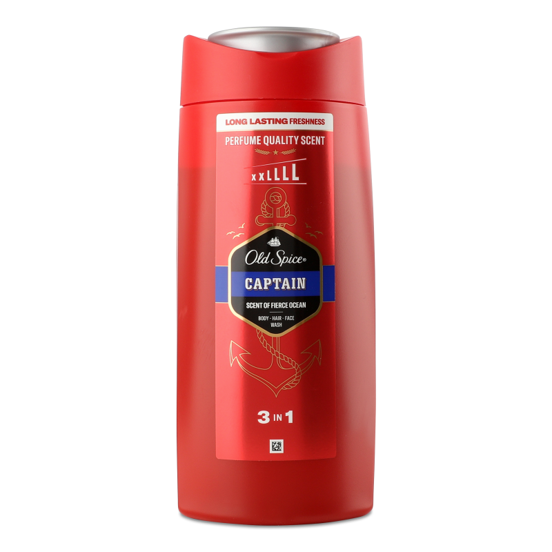 Гель д/душу та шампунь 3в1 Captain 675мл Old Spice