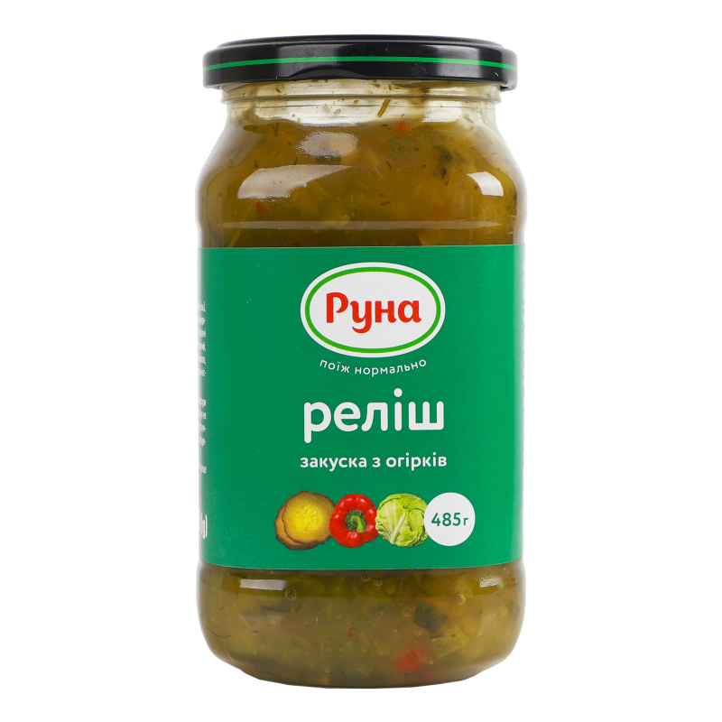 Соус Релиш из огурцов Руна с/б 485г Руна(4820267040016): купить в ...