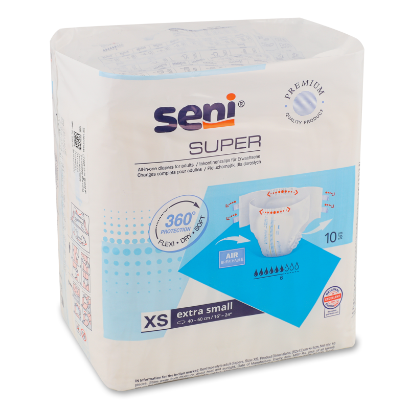 Підгузки д/дорослих Супер Екстра смолл 10шт Сені