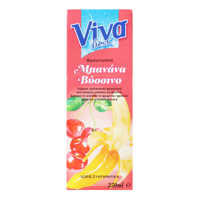 Напій безалкогольний Банан та кисла вишня Viva Fresh т/п