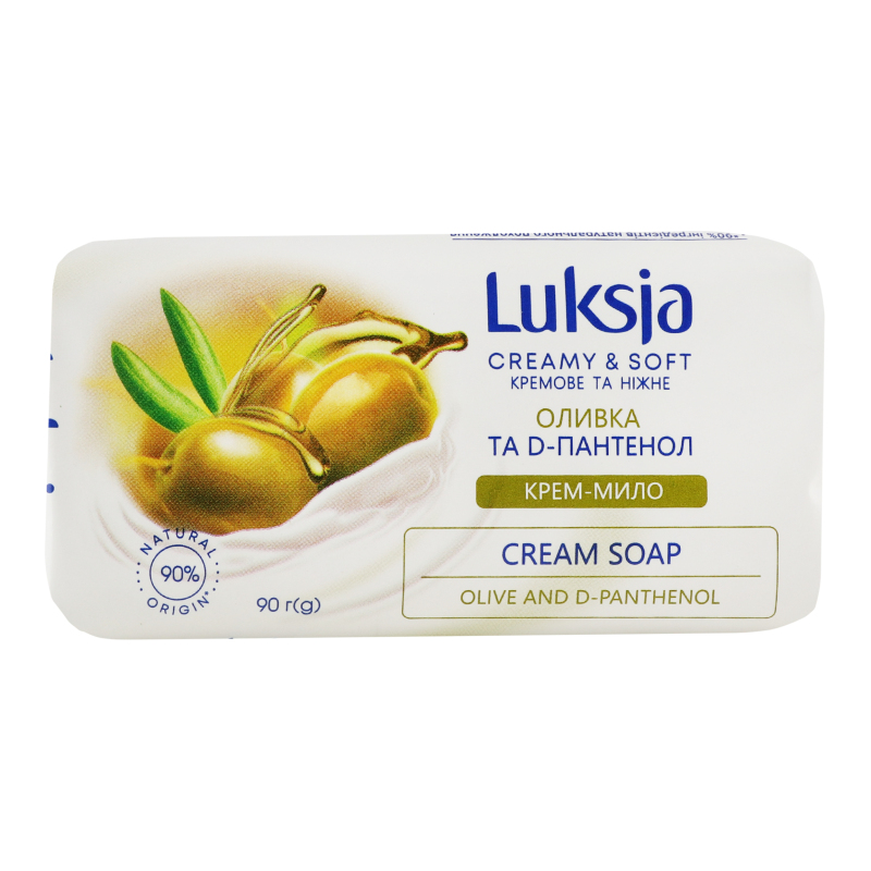 Крем-мыло туалетное твердое Оливка та D-пантенол Luksja 90г Luksja ...