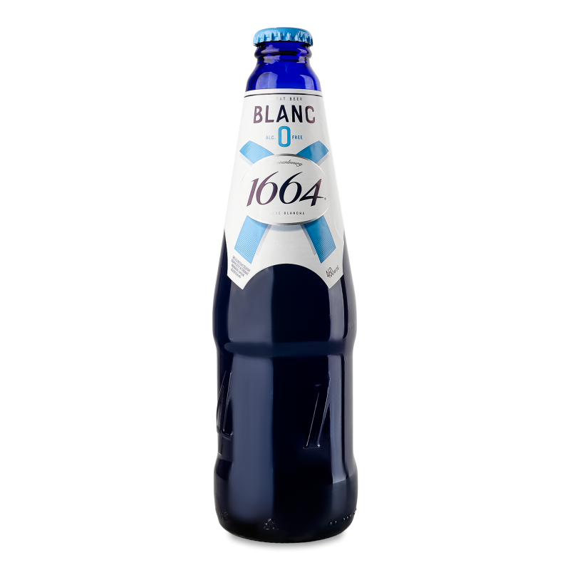 Пиво спеціальне 1664 Blanc світле безалкогольне 460мл скло Kronenbourg