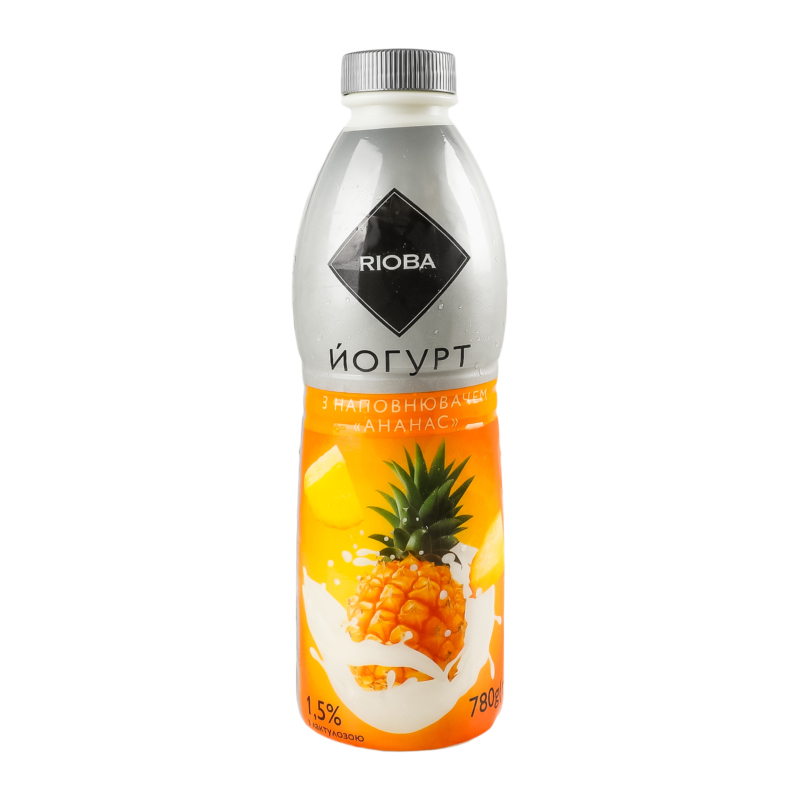Йогурт 1.5% Ананас Rioba п/бут